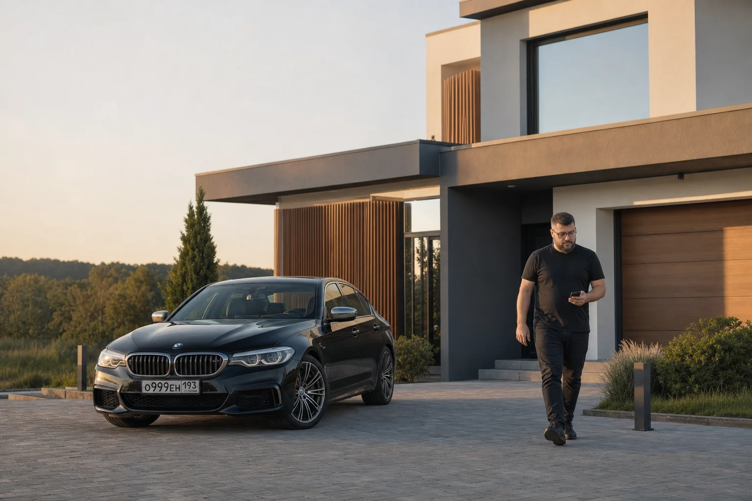 Специалист у BMW M550d и загородного дома